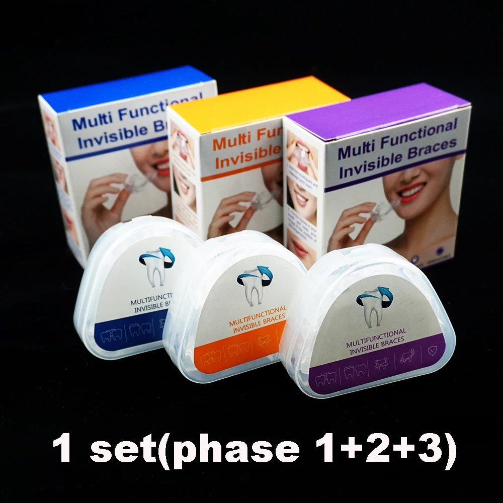 Dental Beaces Aligner Fake Braces for Teeth Straightener Tooth Alignment Orthodontic Appliance Trainer 3 Stage for Adults thumbnail 6
