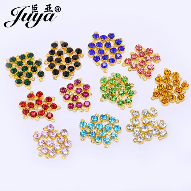 JUYA 30pcs/lot Crystal Birthstone Charms DIY Jewelry Making For Earrings Bracelet Anklet Making Keychain Necklace Pendant Crafts thumbnail 2