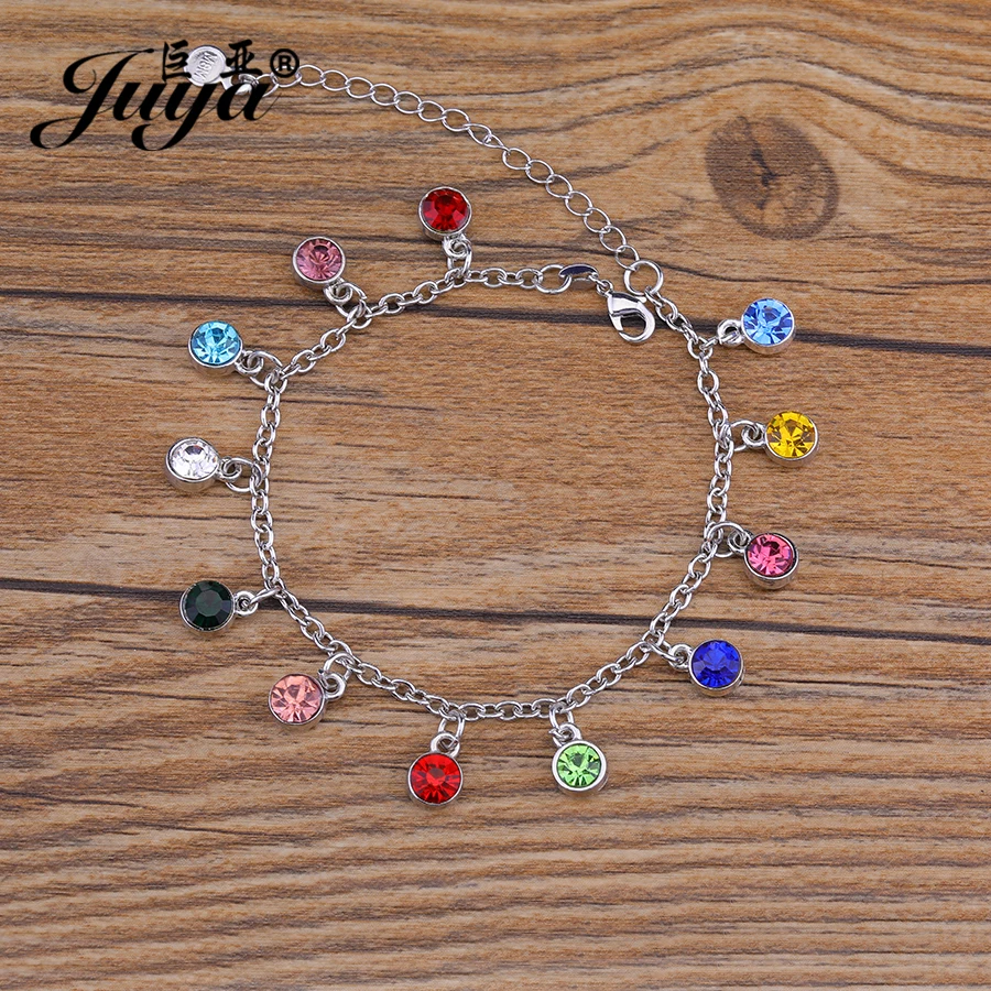 JUYA 30pcs/lot Crystal Birthstone Charms DIY Jewelry Making For Earrings Bracelet Anklet Making Keychain Necklace Pendant Crafts thumbnail 3