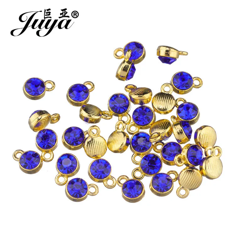JUYA 30pcs/lot Crystal Birthstone Charms DIY Jewelry Making For Earrings Bracelet Anklet Making Keychain Necklace Pendant Crafts thumbnail 6