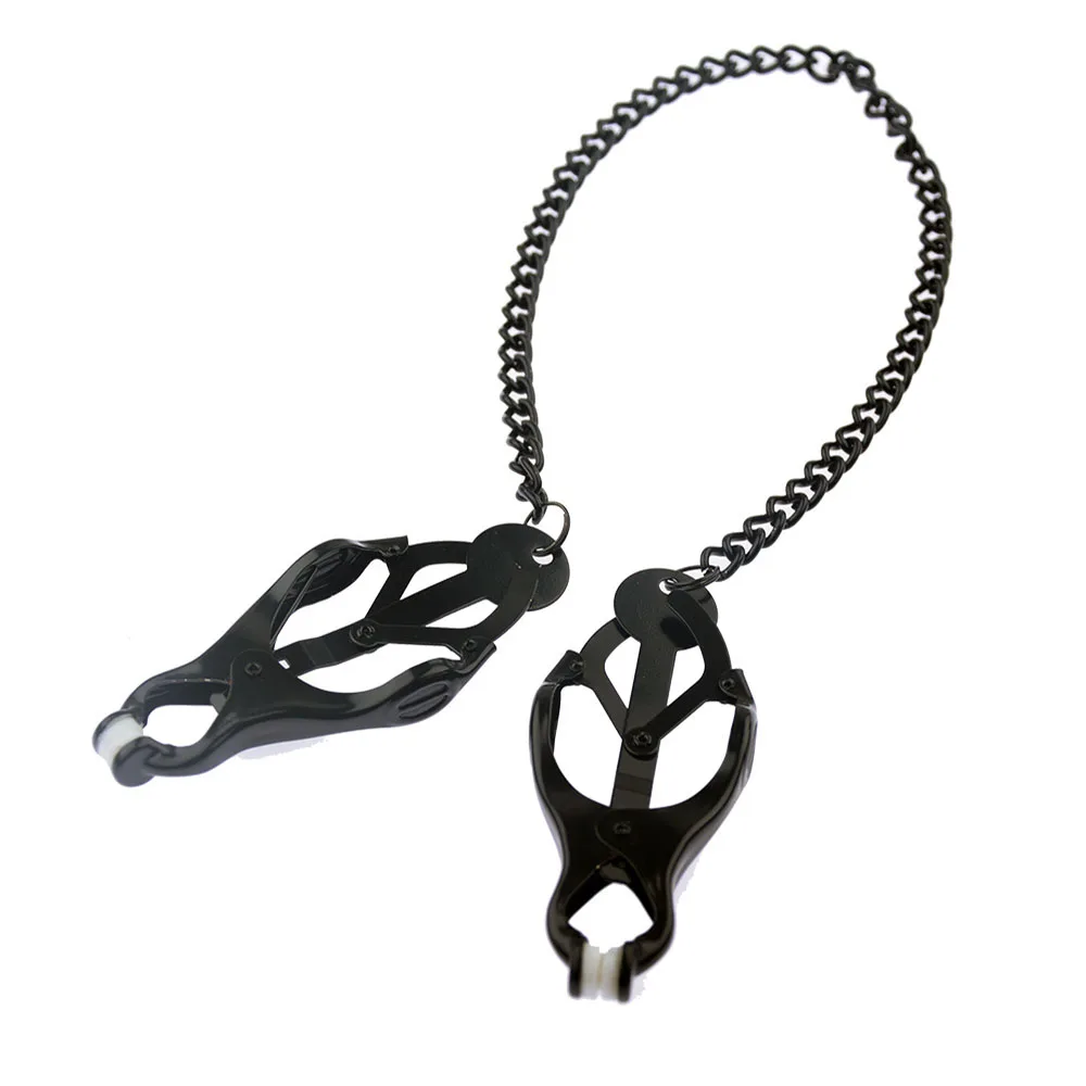 NEW Device Bondage Gear Hard Clover Nipple Clamps Clips Games Sex Toys Adult Products for Women Metal Nipple Clamps Steel Breast thumbnail 6