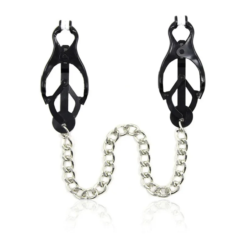NEW Device Bondage Gear Hard Clover Nipple Clamps Clips Games Sex Toys Adult Products for Women Metal Nipple Clamps Steel Breast thumbnail 2