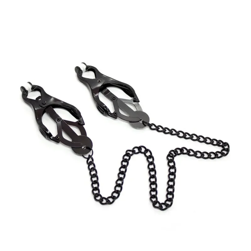 NEW Device Bondage Gear Hard Clover Nipple Clamps Clips Games Sex Toys Adult Products for Women Metal Nipple Clamps Steel Breast thumbnail 3