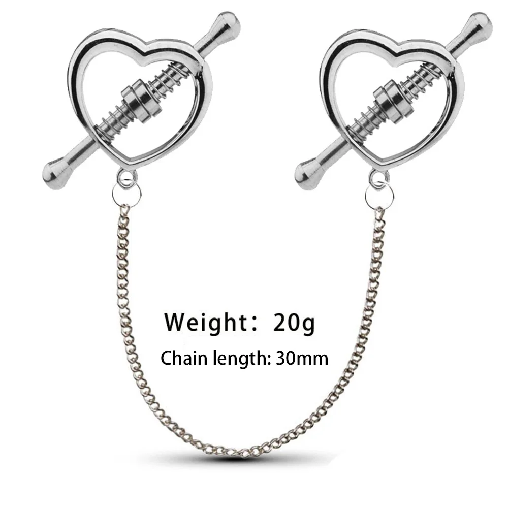 NEW Device Bondage Gear Hard Clover Nipple Clamps Clips Games Sex Toys Adult Products for Women Metal Nipple Clamps Steel Breast thumbnail 4
