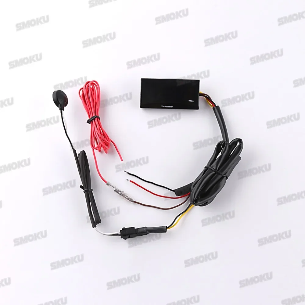 Koso Mini RPM Meter Digital Square LCD Display Tach Hour Meter Tachometer Gauge With Bracket thumbnail 2