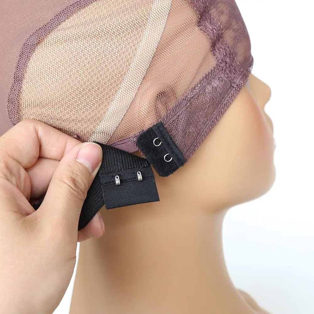 2Pcs Adjustable Elastic Band with Hooks for Wigs/Lace Closure/Lace Frontal Sewing Band Black thumbnail 5