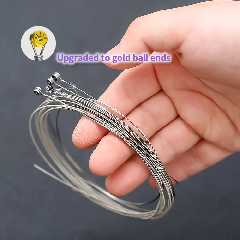 Alice AR900-SL Electric Guitar Strings 009-042 Bright Tone Anti-Rust 1/3 Sets Nickel Alloy For Beginner Pro thumbnail 2