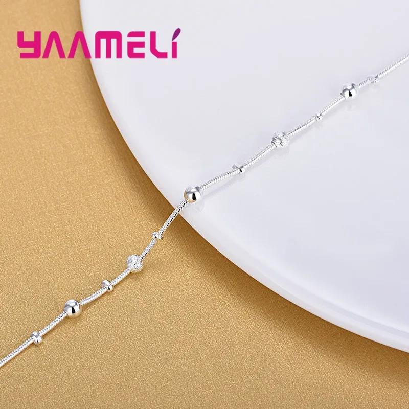 Trendy Women Foot Chains Adjustable Mujer Charm 925 Sterling Silver Anklets Bohemia Jewelry Summer Holiday Design thumbnail 5
