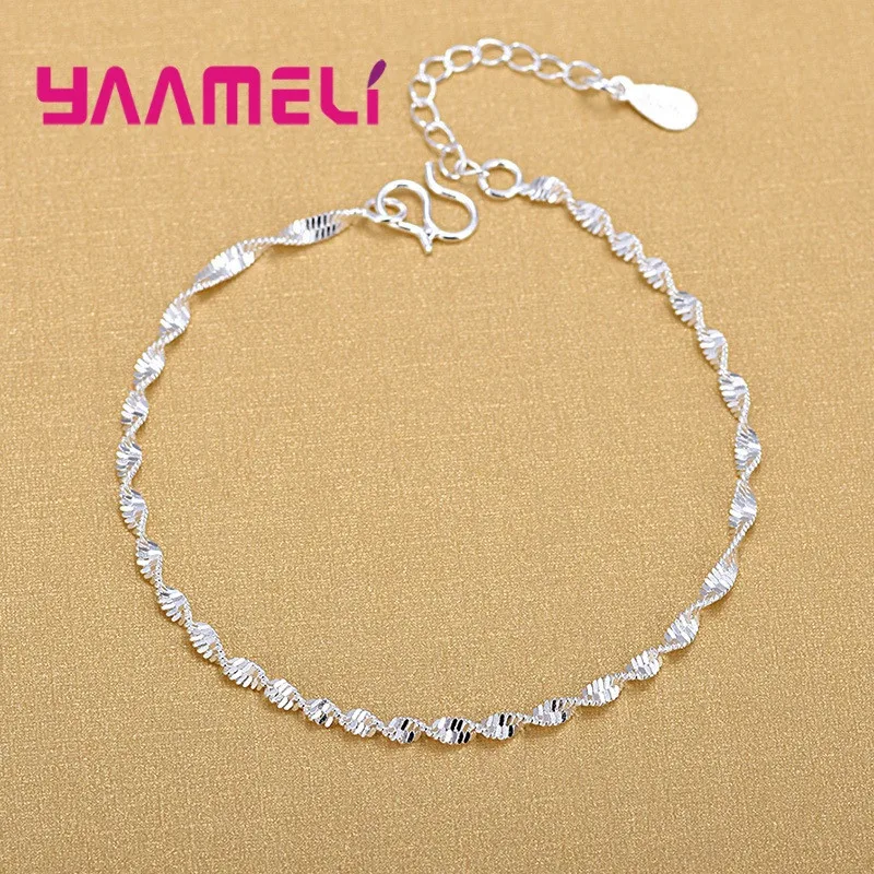 Trendy Women Foot Chains Adjustable Mujer Charm 925 Sterling Silver Anklets Bohemia Jewelry Summer Holiday Design thumbnail 3