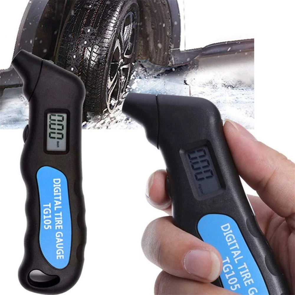 Digital Car Tire Tyre Air Pressure Gauge Meter TG105 LCD Display Manometer Barometers Tester For Car Truck Motorcycle Bike thumbnail 4