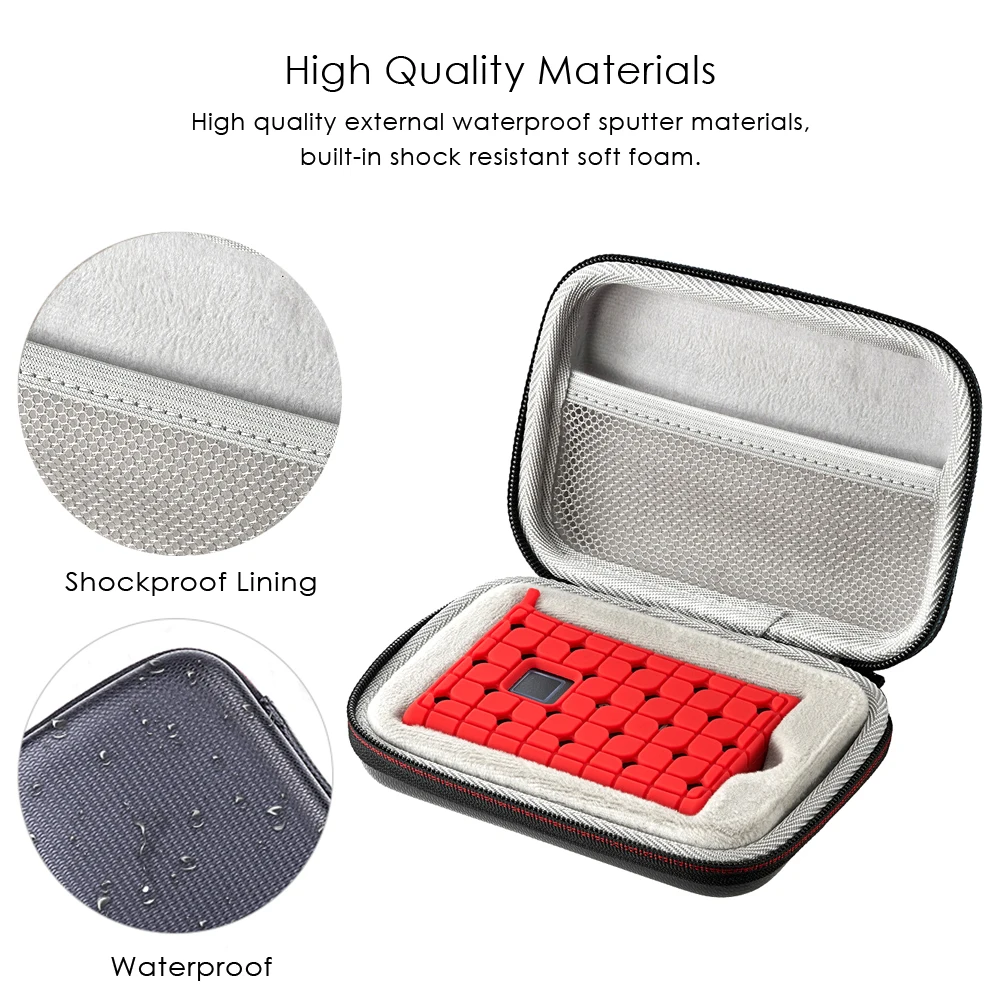 Newest Portable Double Protective Carrying Case Cover for Samsung T7/T7 Touch/T7 Shield/T9 500GB 1TB 2TB SSD Solid State Drive thumbnail 4