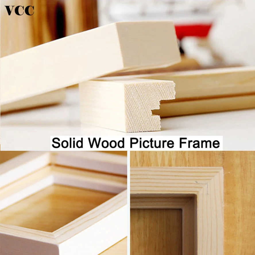 Nature Wooden Photo Picture Frame 20X30 25X30 26.5X38cm Black White Color Frame for Pictures Wall Poster Frame thumbnail 3