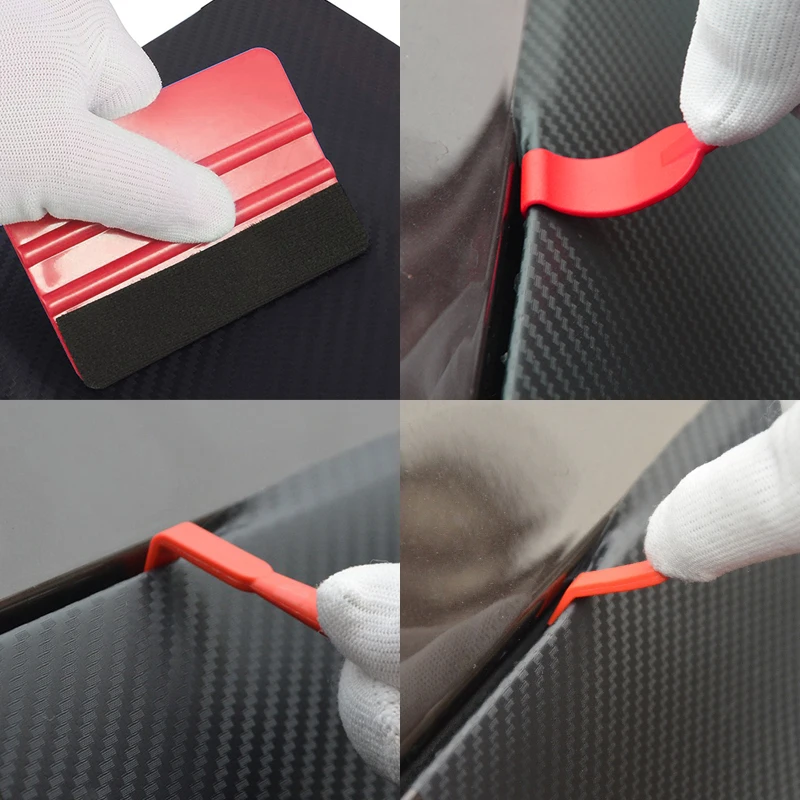 7/13pcs Car Vinyl Film Wrapping Tools Car Sticker Film Scraper Kit Auto Felt Squeegee Scraper Set Knife Decal Plaste Accessories thumbnail 6