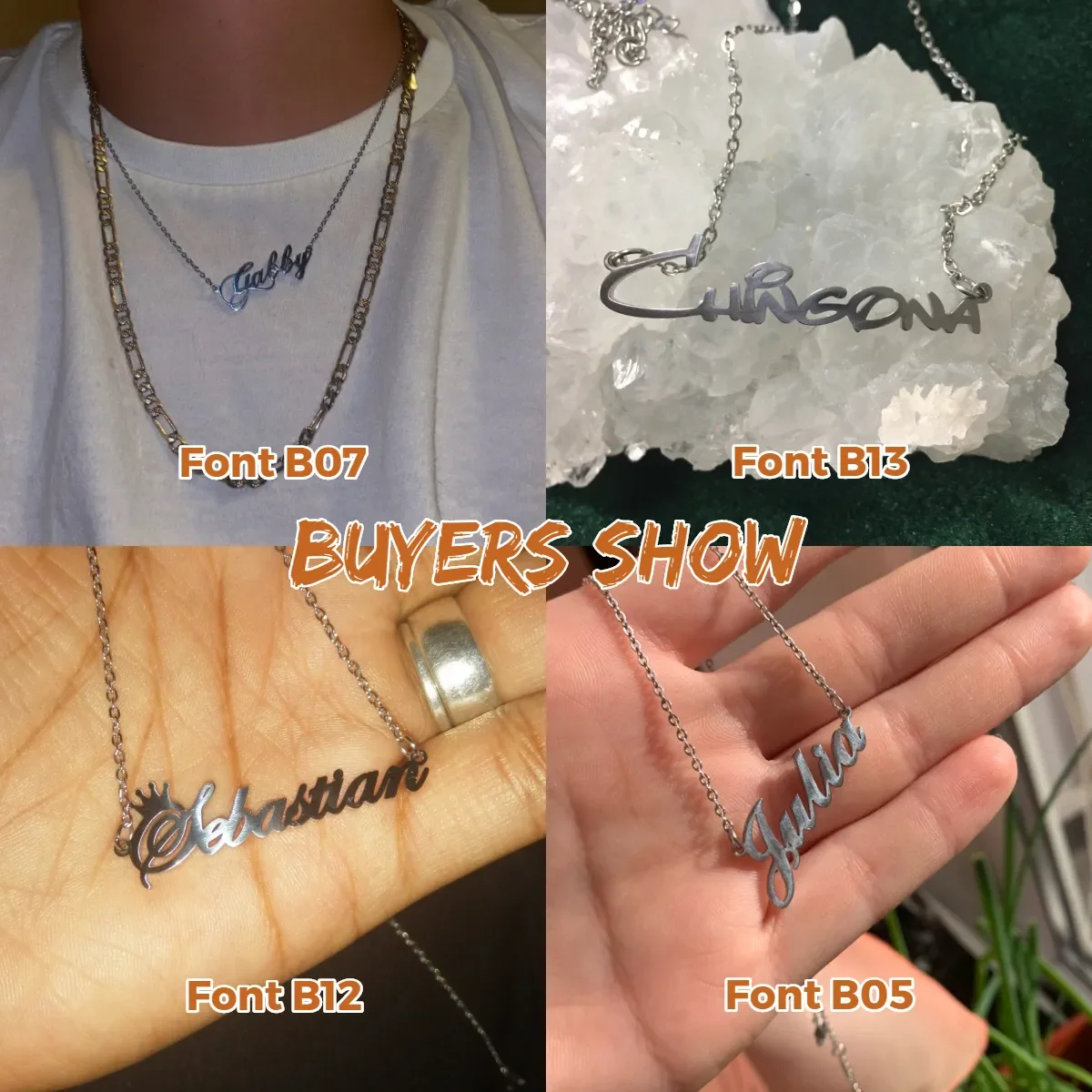 Sipuris Custom Name Necklace Personalized Golden Choker Stainless Steel Necklace For Women Man Customized Jewelry Weddings Gifts thumbnail 4