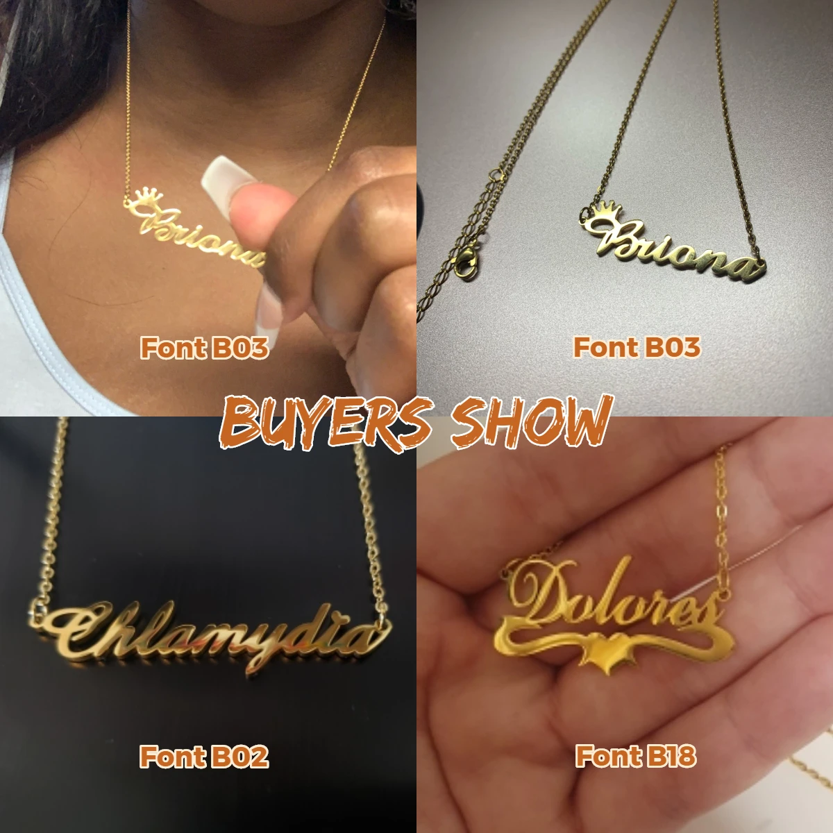 Sipuris Custom Name Necklace Personalized Golden Choker Stainless Steel Necklace For Women Man Customized Jewelry Weddings Gifts thumbnail 5