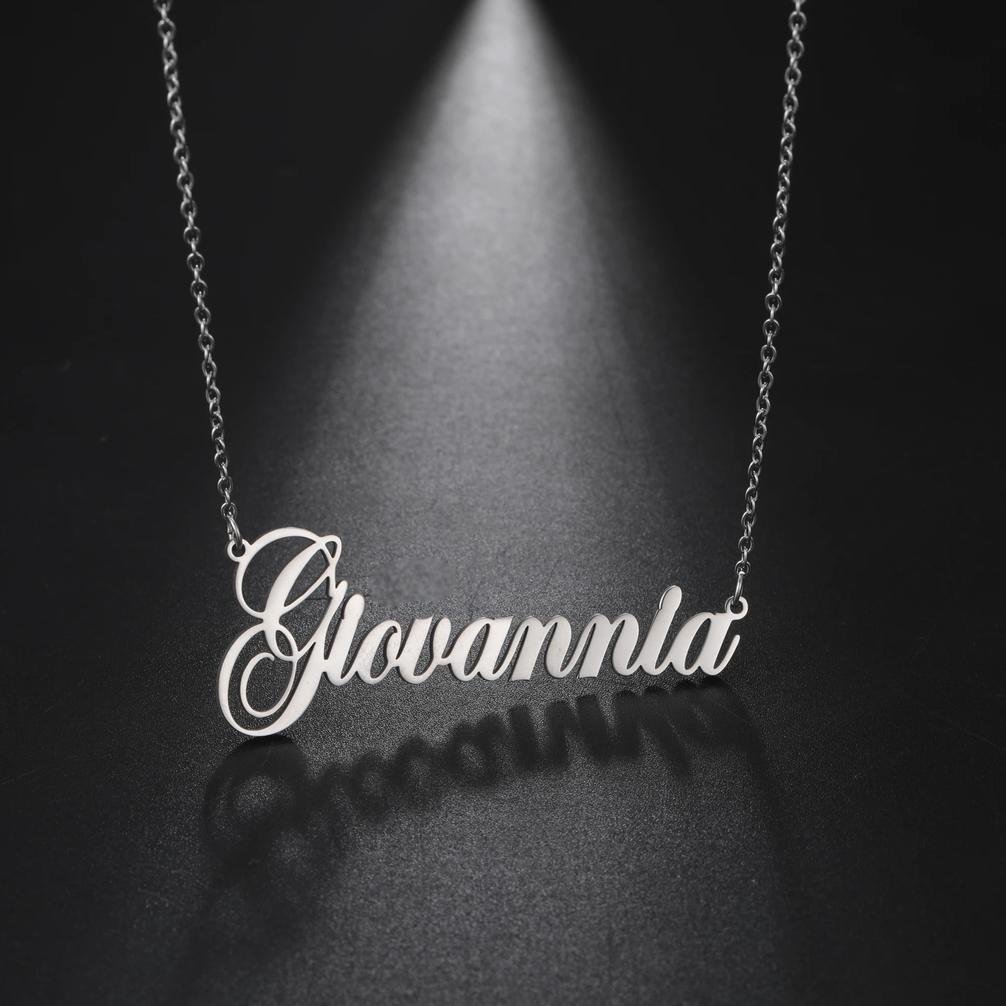 Sipuris Custom Name Necklace Personalized Golden Choker Stainless Steel Necklace For Women Man Customized Jewelry Weddings Gifts thumbnail 2