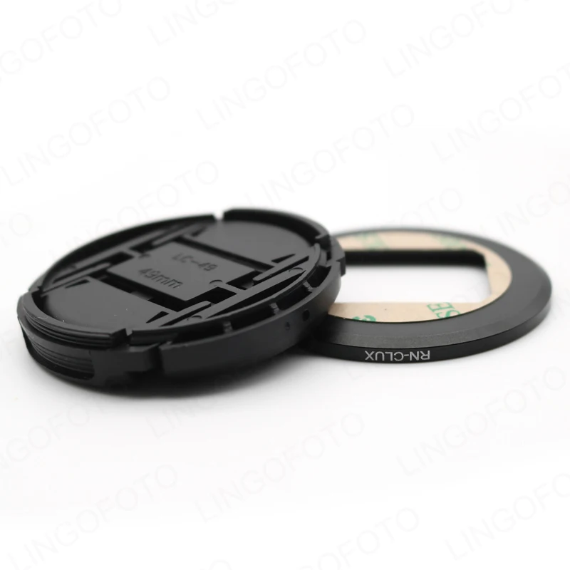 For Leica C-LUX RN-CLUX Filter Adapter And 49mm Lens Cap For Panasonic Lumix DMC ZS200 ZS220 TZ200 TZ220 TX2 LL1619 thumbnail 2