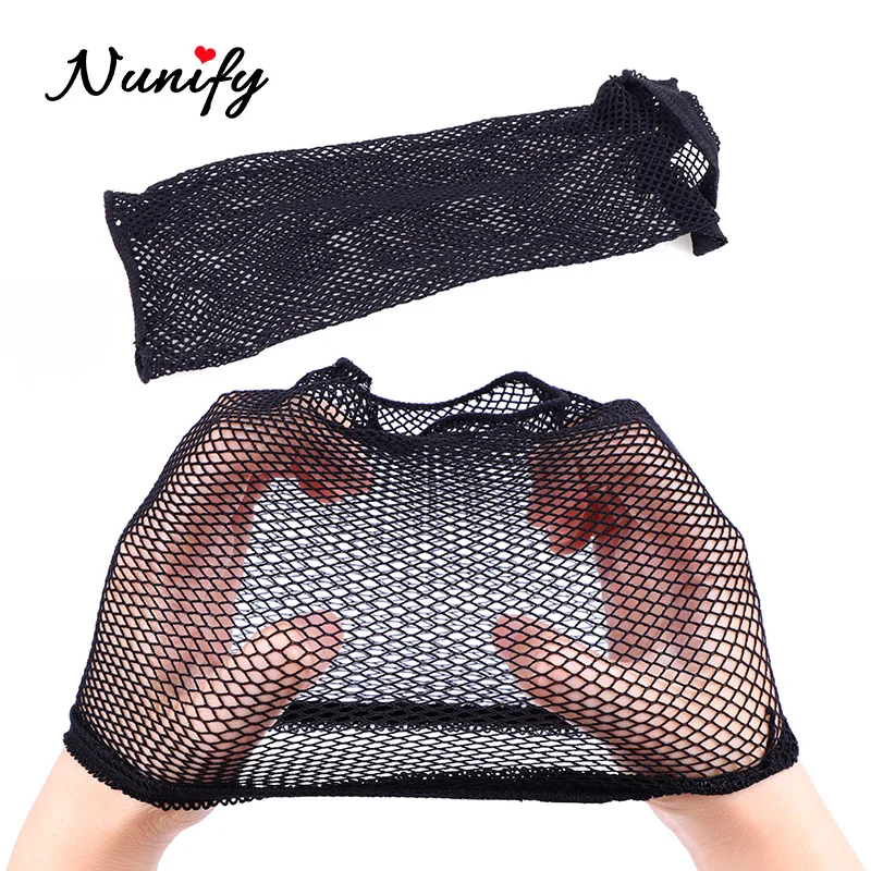Nunify 2 Pieces/Pack Wig Cap Hair Mesh Wig Hair Nets Wig Liner Hairnets Snood Glueless Dome Wig Cap Stretchable Elastic Hair Net thumbnail 3