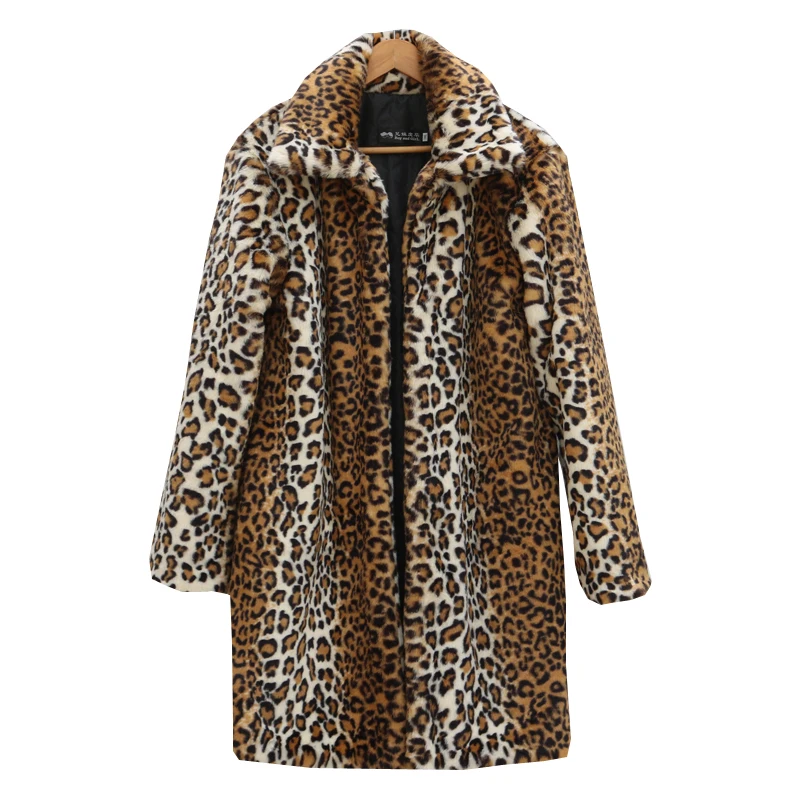 Winter Mink fur Long Section Men fur Coat Men's Business Casual Leather Jacket Fleece Warm Thick Fake Fur Coat thumbnail 6