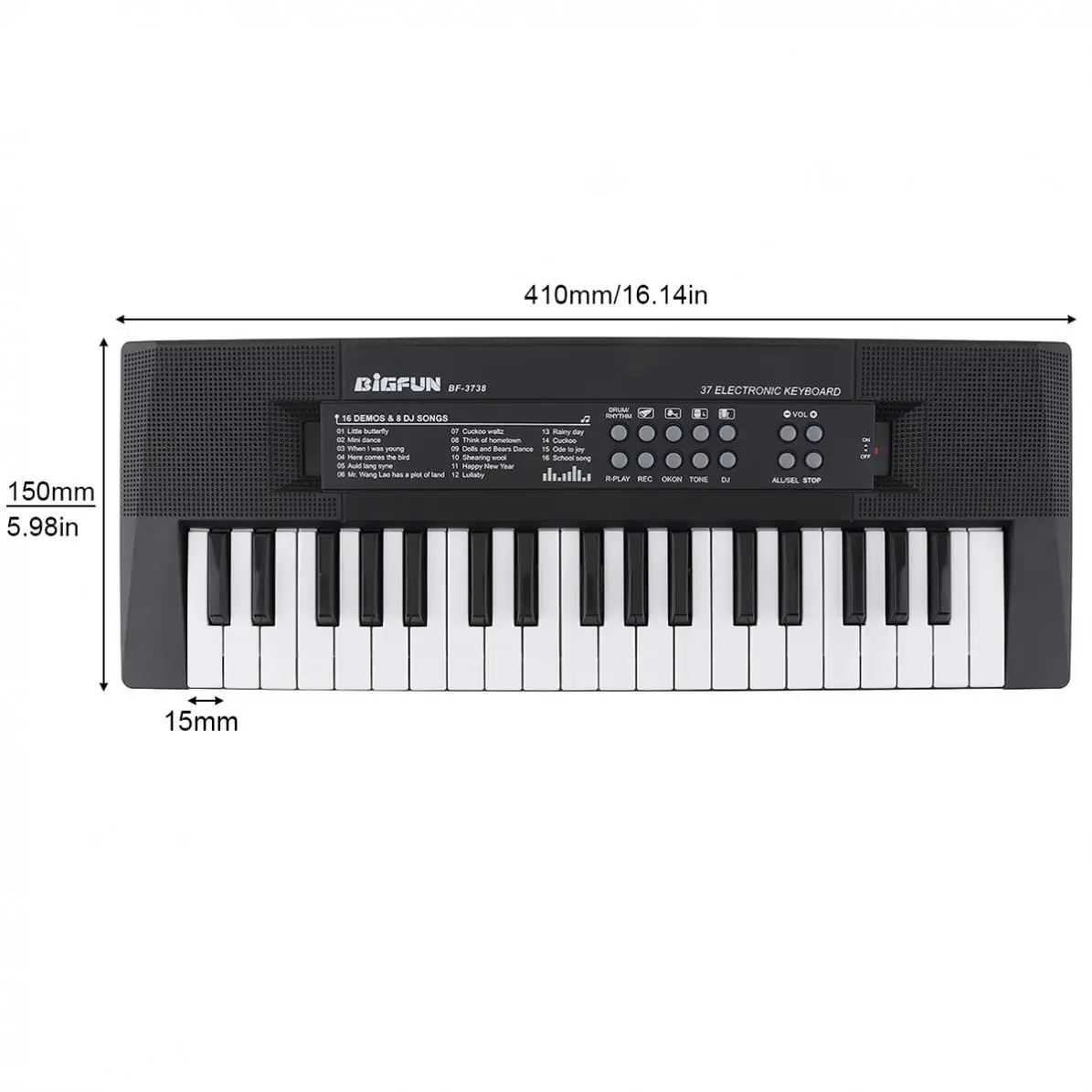37 Keys Electronic Organ Digital ABS Keyboard Piano Musical Instrument KidsToy with Microphone electric piano for kids children thumbnail 2