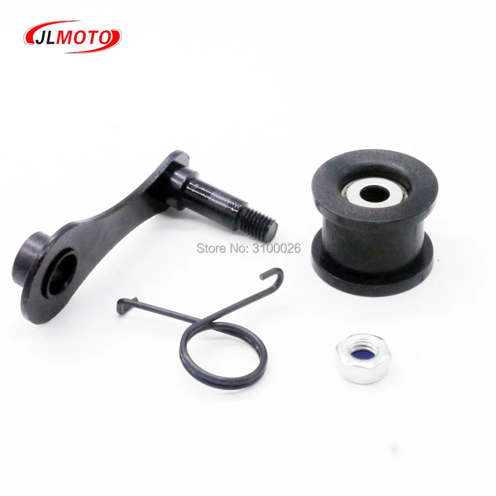 Chain Tensioner Spring Roller Slider Guide Adjuster Wheel Pulley Kit fit for Dirt Pit Mini Bike Moto ATV Quad Scooter Motor Part thumbnail 3