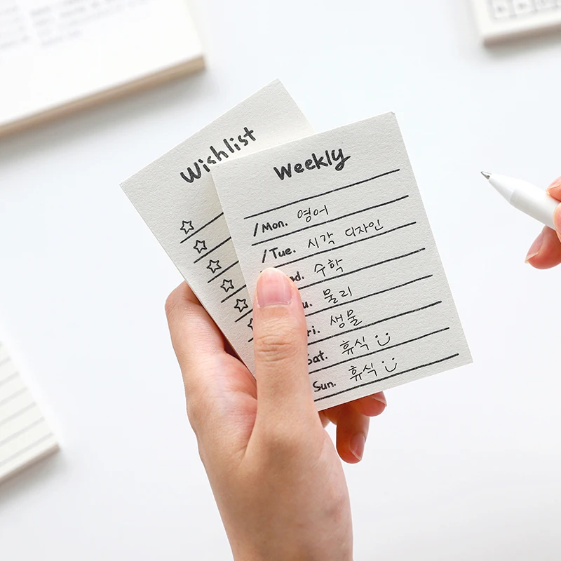 Yoofun 50 Sheets Daily Schedule Memo Pads To Do List Weekly Planner Non-Sticky Notes Schedule Office School Supplies Stationery thumbnail 3