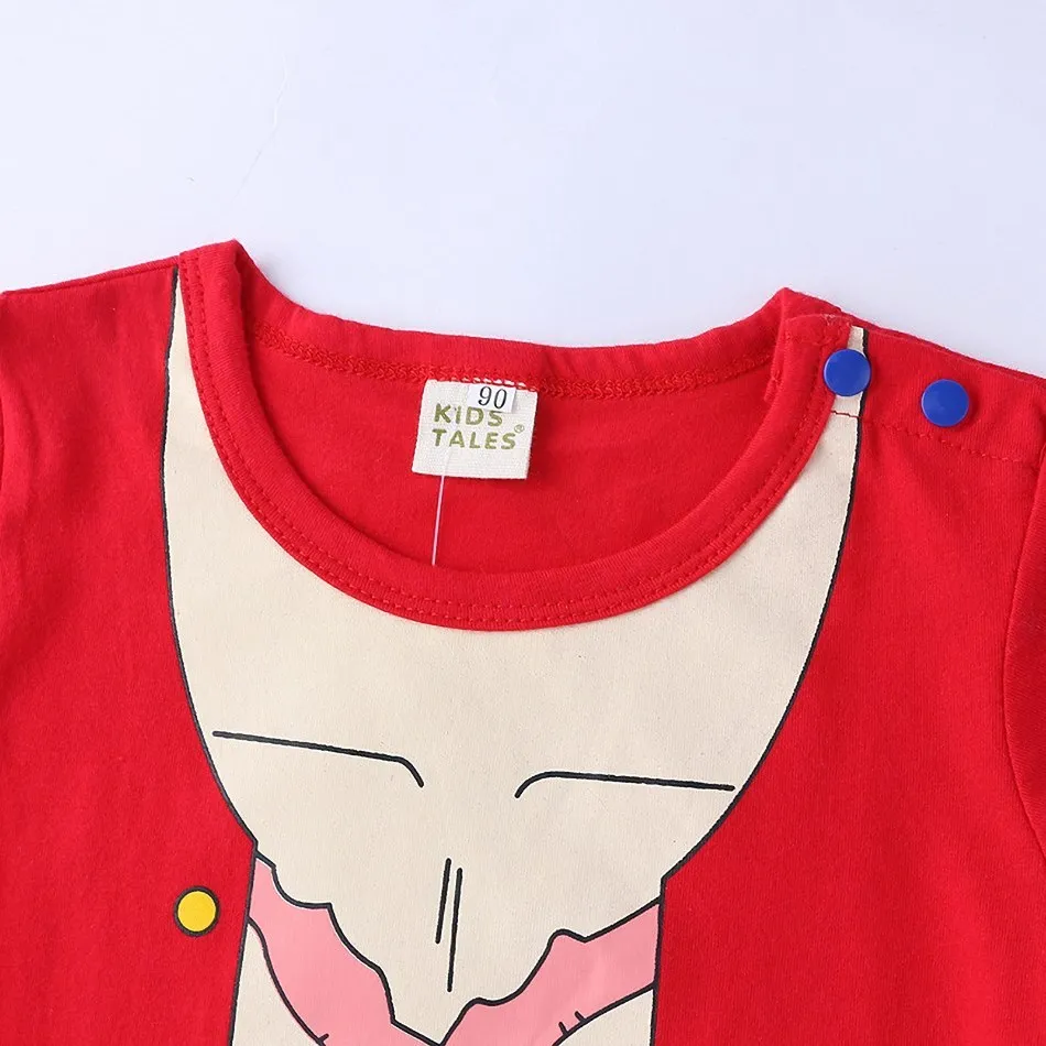 0-2 Years Baby Boy and Girl Romper Newborn Summer Short-sleeved Jumpsuit Baby Anime Cartoon Cotton Cosplay Costume thumbnail 4