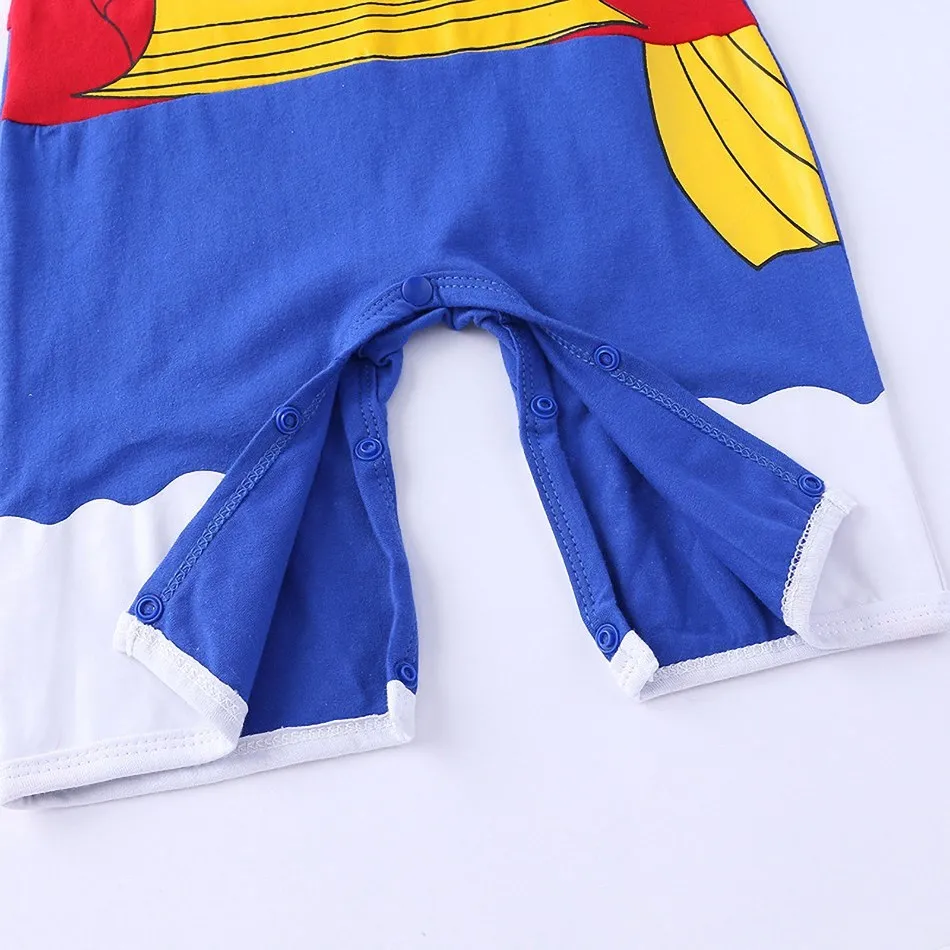 0-2 Years Baby Boy and Girl Romper Newborn Summer Short-sleeved Jumpsuit Baby Anime Cartoon Cotton Cosplay Costume thumbnail 5