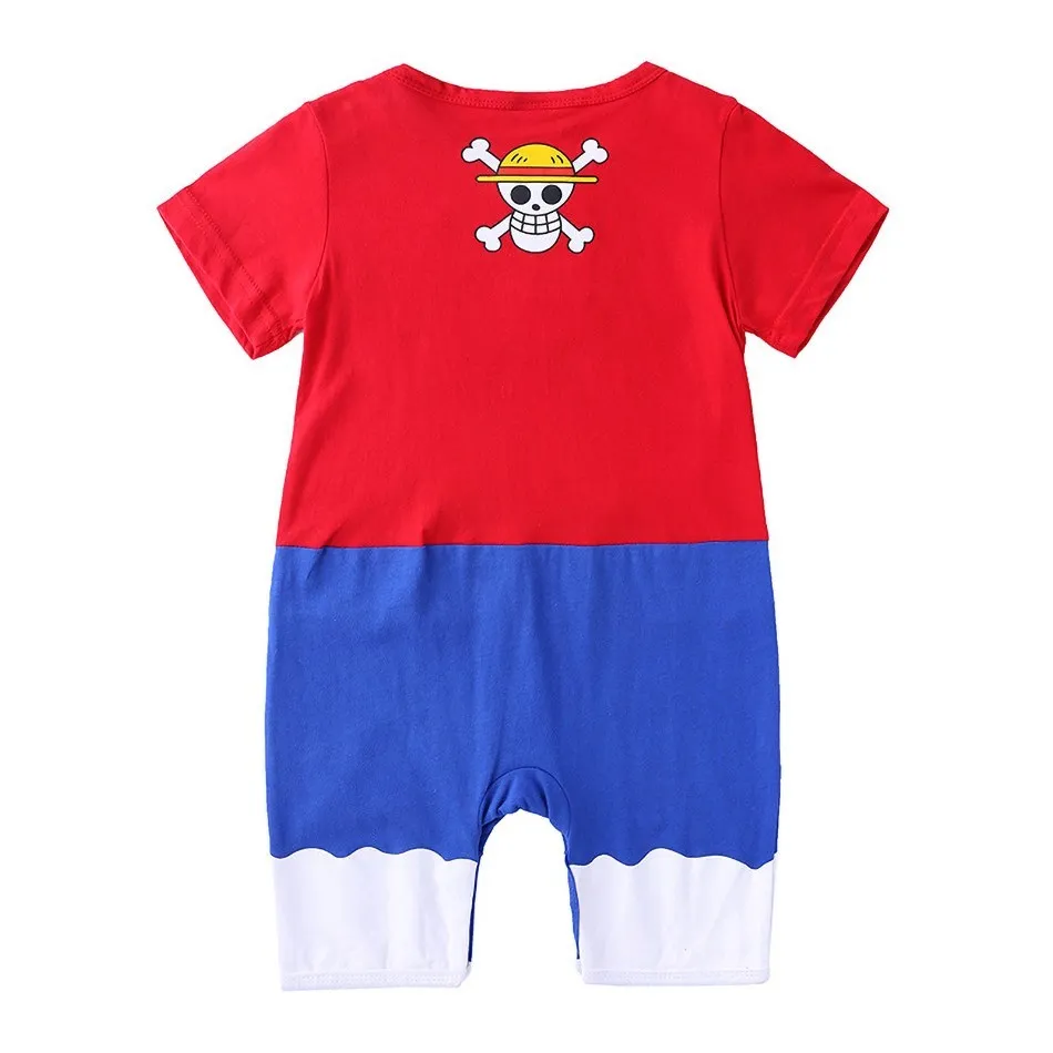 0-2 Years Baby Boy and Girl Romper Newborn Summer Short-sleeved Jumpsuit Baby Anime Cartoon Cotton Cosplay Costume thumbnail 2