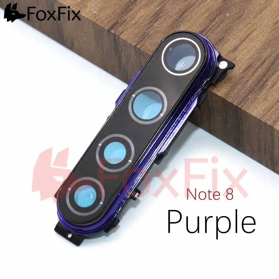 Rear Back Camera Glass Lens For Xiaomi Redmi Note 8 Pro 8T Main Camera Cover With Frame Bezel Replacement thumbnail 5