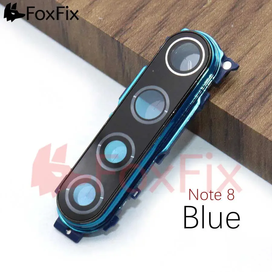 Rear Back Camera Glass Lens For Xiaomi Redmi Note 8 Pro 8T Main Camera Cover With Frame Bezel Replacement thumbnail 2
