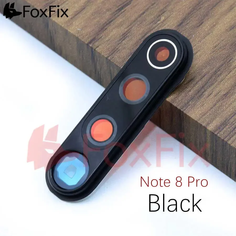 Rear Back Camera Glass Lens For Xiaomi Redmi Note 8 Pro 8T Main Camera Cover With Frame Bezel Replacement thumbnail 4