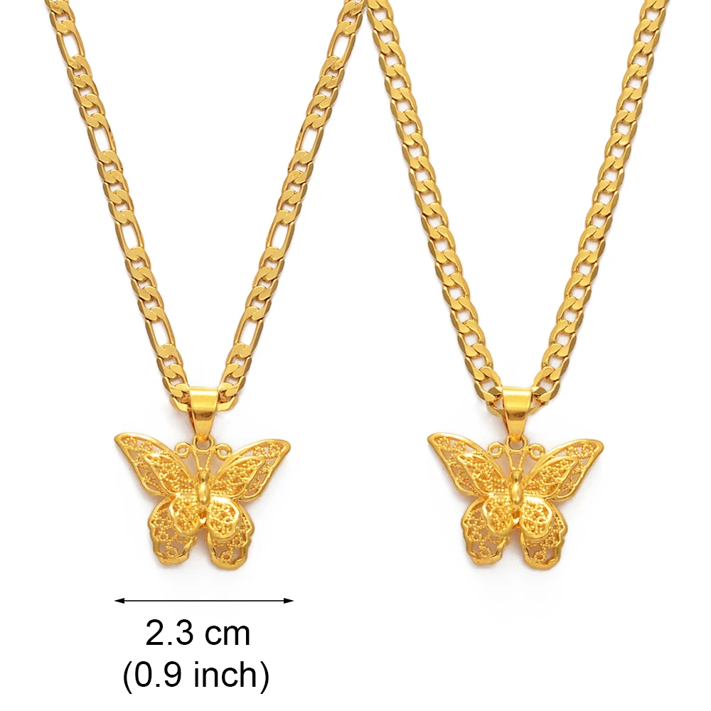 Anniyo Butterfly Necklaces Women Gold Color Butterfly Pendant Jewelry Foot Chain African Arab and Middle Eastern #006209C thumbnail 4