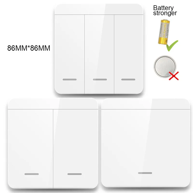 433Mhz Smart Light Switch LED Push Button Switch Universal Wireless Remote Control AC90~250V 10A 1CH Relay controller for Lamp thumbnail 6