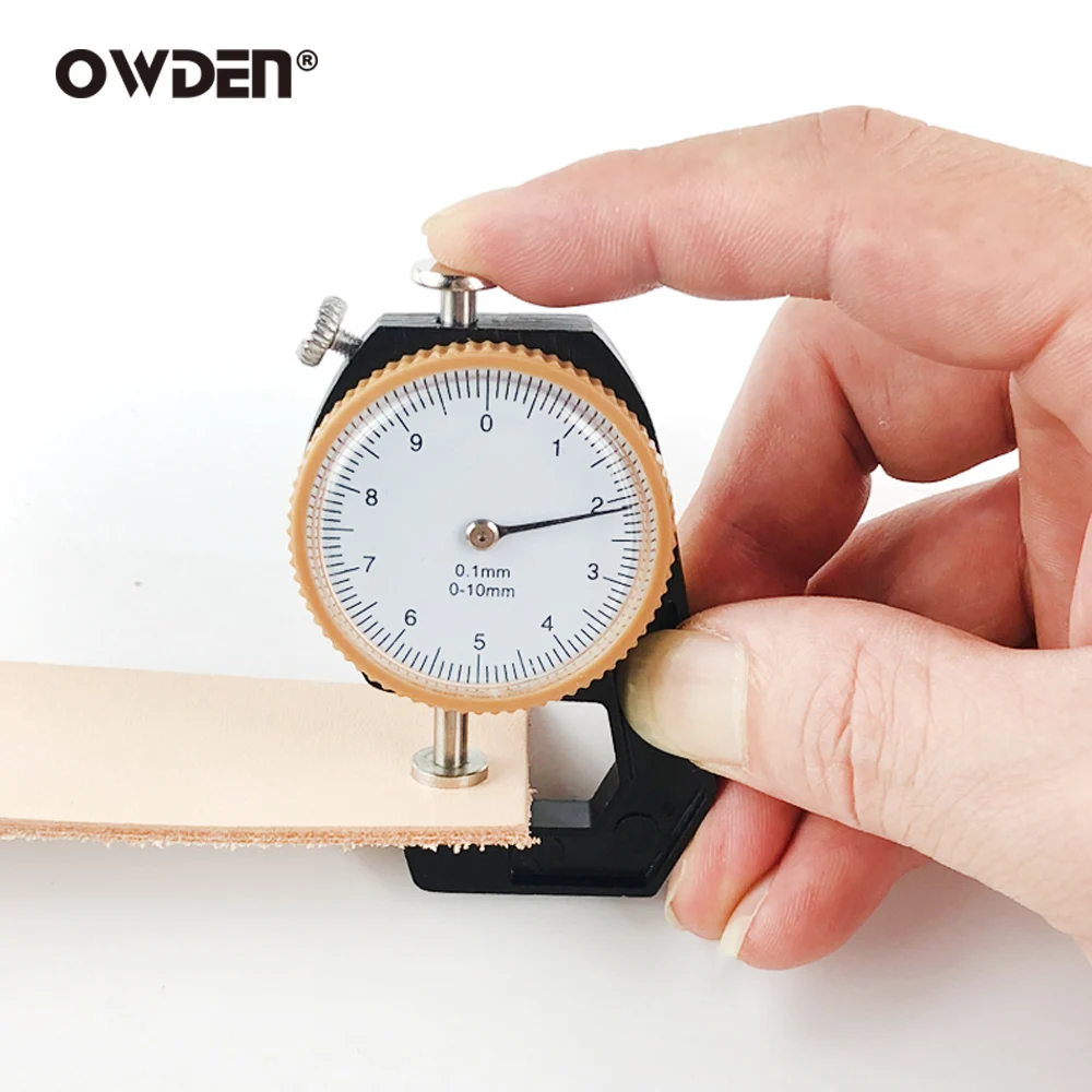 OWDEN Micrometer-Tester 0-10mm Dial Thickness Gauge Leather Paper Thickness Meter Tester thumbnail 4