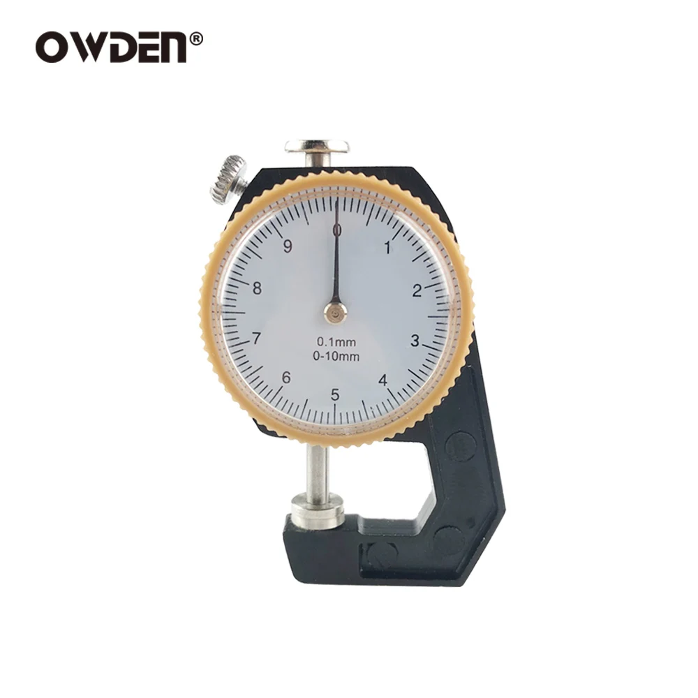 OWDEN Micrometer-Tester 0-10mm Dial Thickness Gauge Leather Paper Thickness Meter Tester thumbnail 5
