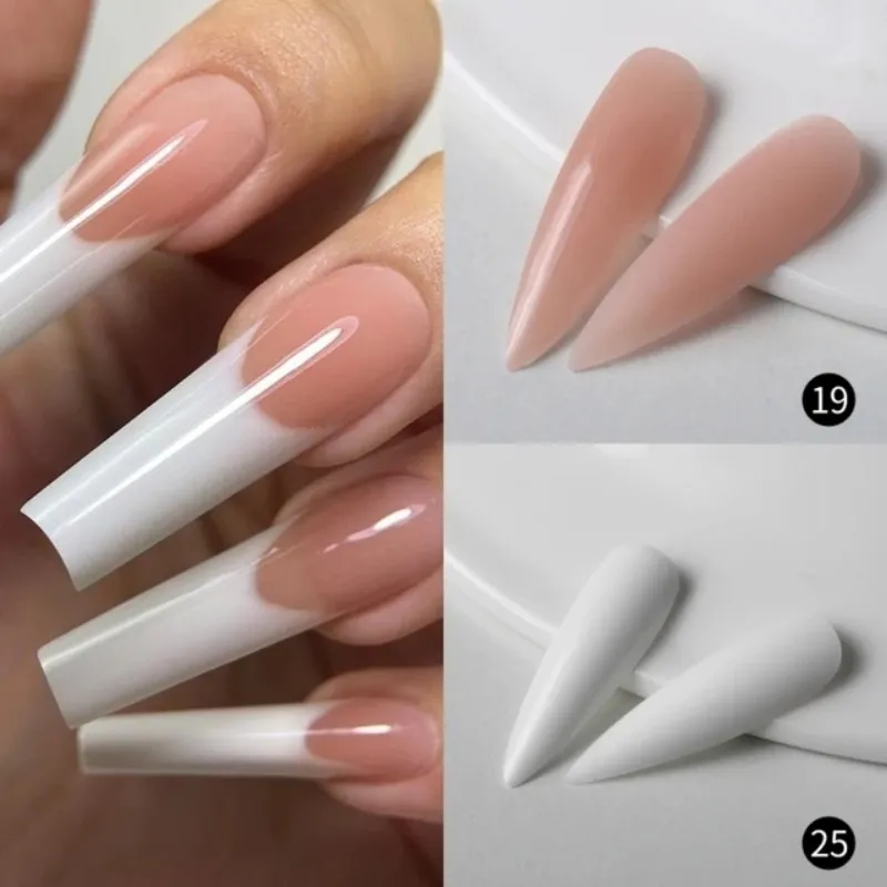 MSHARE Poly Nail Extension Gel TPO Hema Free Milky White Nails 60g Nail Extension Camouflage Quick Building Finger 60ml thumbnail 3