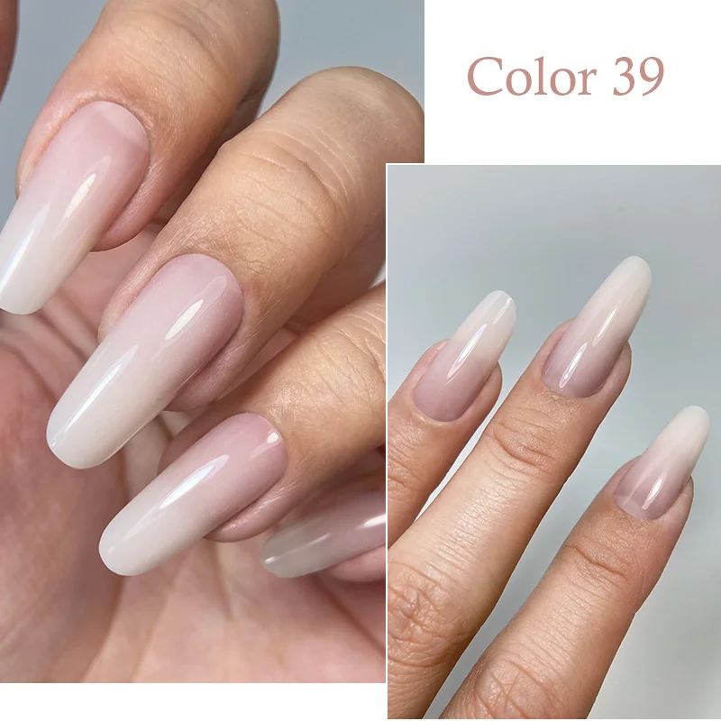 MSHARE Poly Nail Extension Gel TPO Hema Free Milky White Nails 60g Nail Extension Camouflage Quick Building Finger 60ml thumbnail 2
