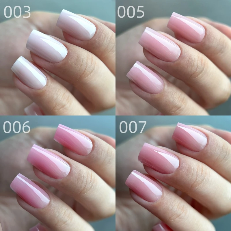 MSHARE Poly Nail Extension Gel TPO Hema Free Milky White Nails 60g Nail Extension Camouflage Quick Building Finger 60ml thumbnail 4