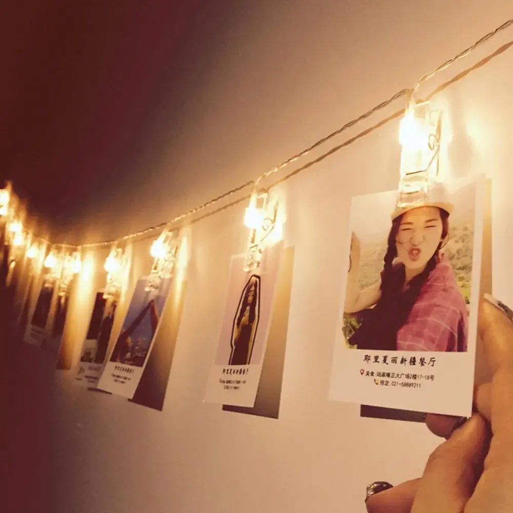 LED String Lights with Clips to Hang Pictures for Decoration Internet Celebrity Room Decoration Photo Studio Wall Lights String thumbnail 2