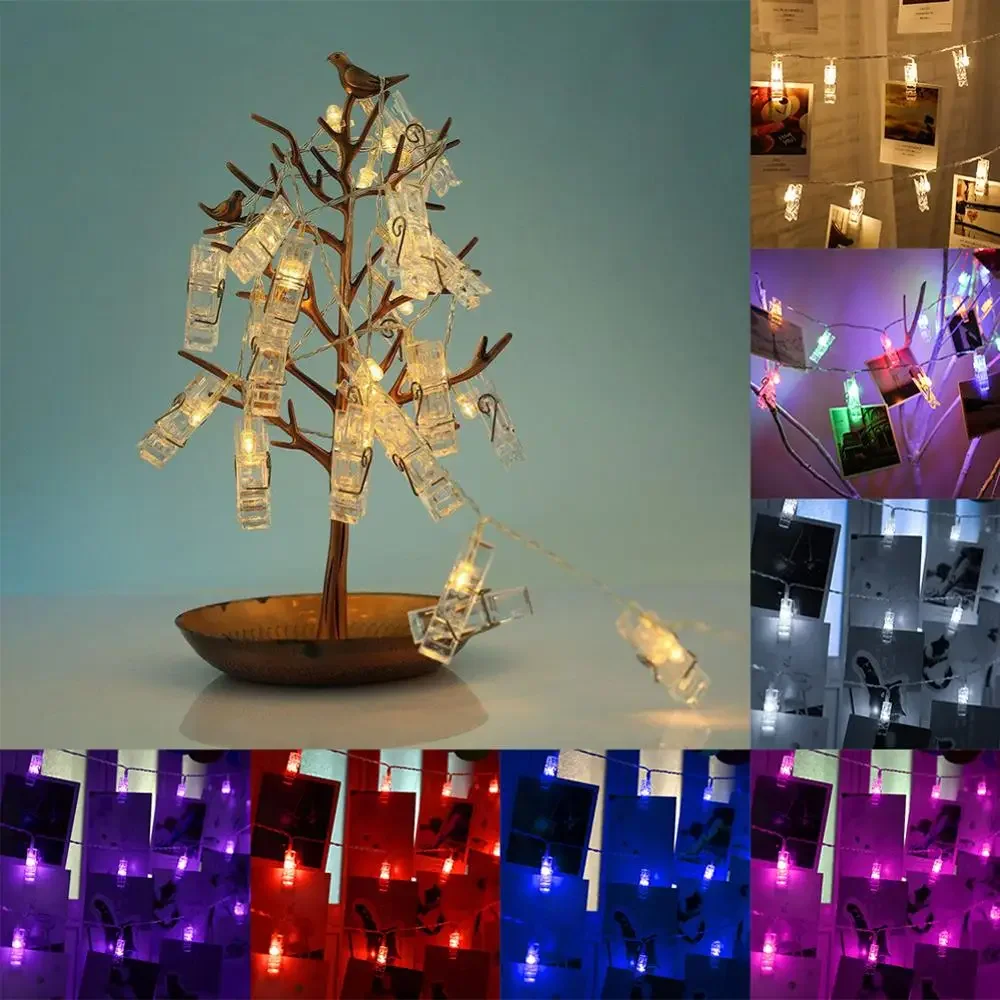 LED String Lights with Clips to Hang Pictures for Decoration Internet Celebrity Room Decoration Photo Studio Wall Lights String thumbnail 5