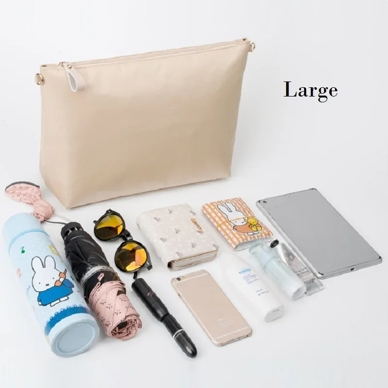 Purse Insert Organizer Nylon Large Tote Bag Organizer Insert Handbag Women's Handbag Organizers Neceser Maquillaje Mujer thumbnail 6