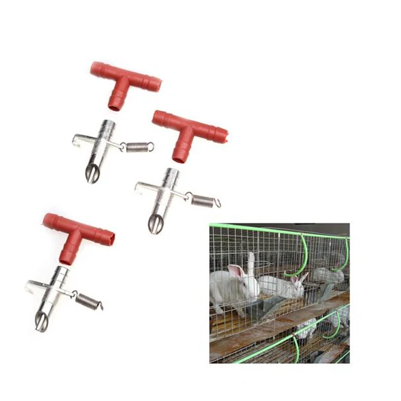 5/20/25/50Pcs Animal Rabbit Feeder Drinker Water Automatic Nipple Waterer Bunny Rodents Drinking Tools Poultry Feeding Supplies thumbnail 5