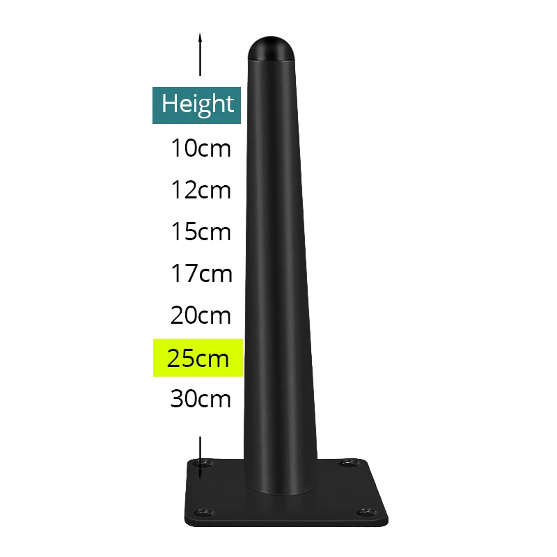 Black Vertical 25cm