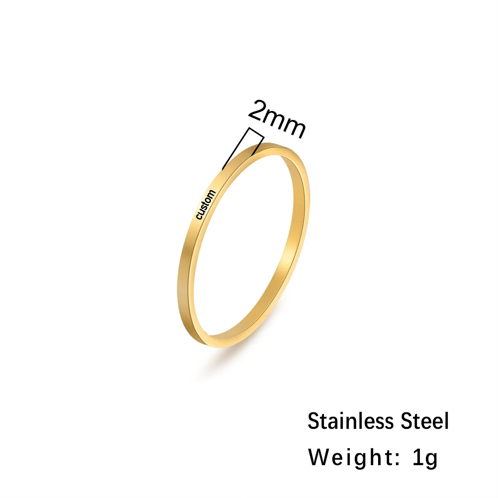 2mm Gold color