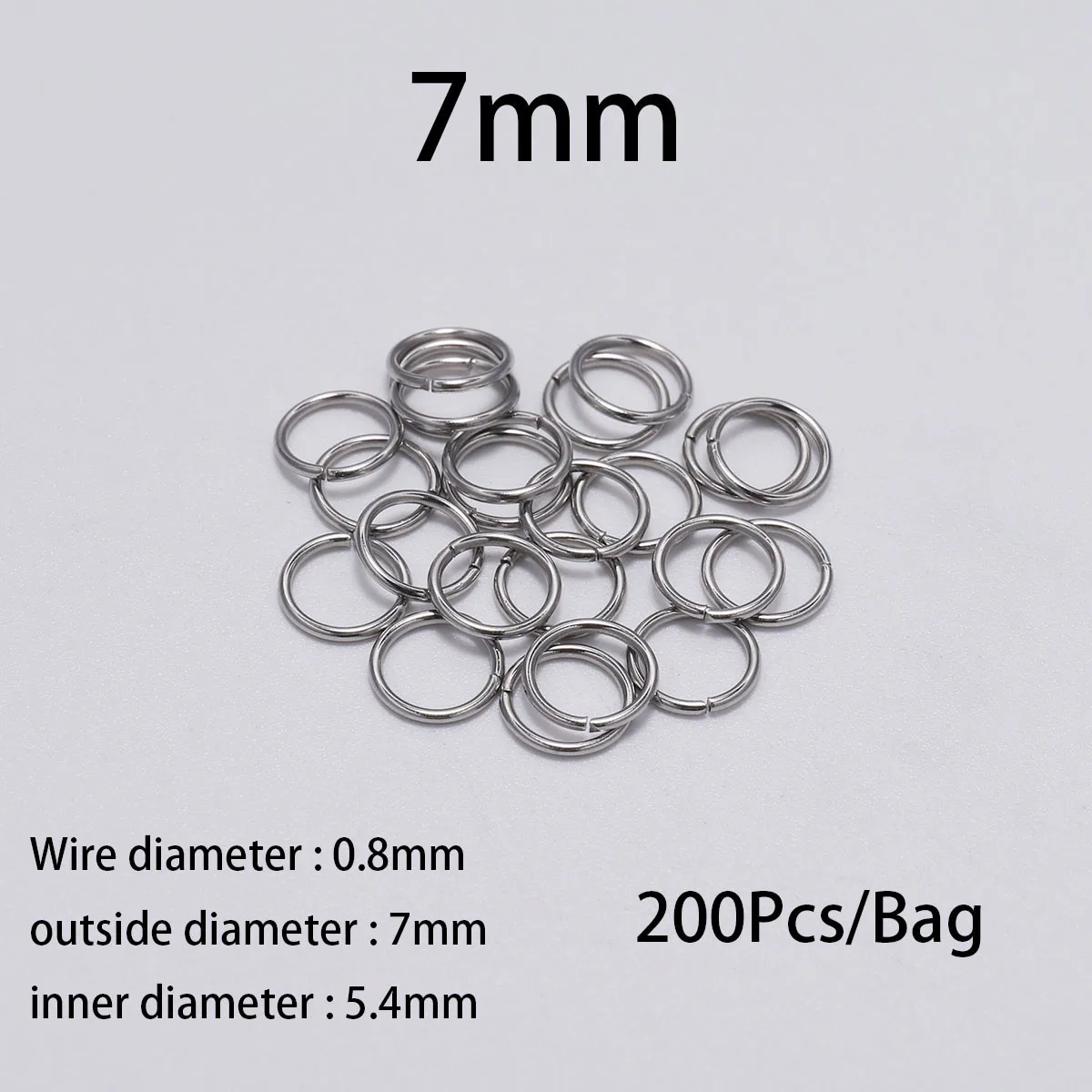 0.8 x 7mm  200pcs