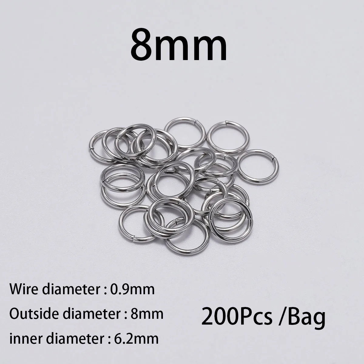 0.9 x 8mm  200pcs