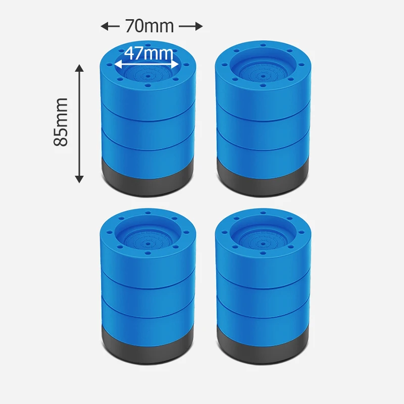 4pcs Blue 85mm