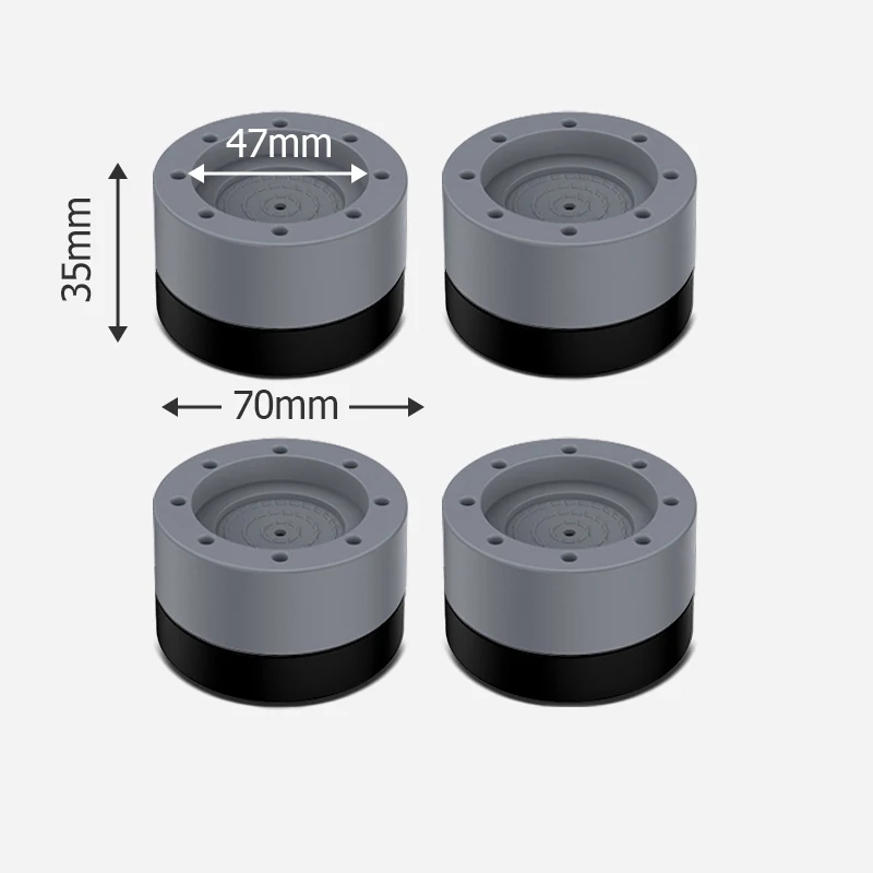 4pcs Gray 35mm