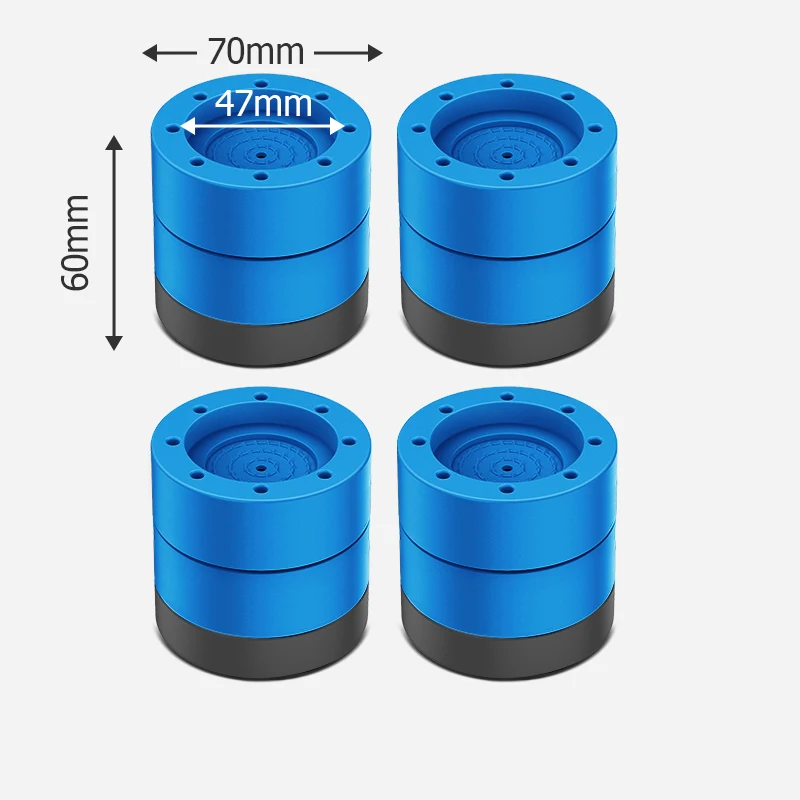 4pcs Blue 60mm